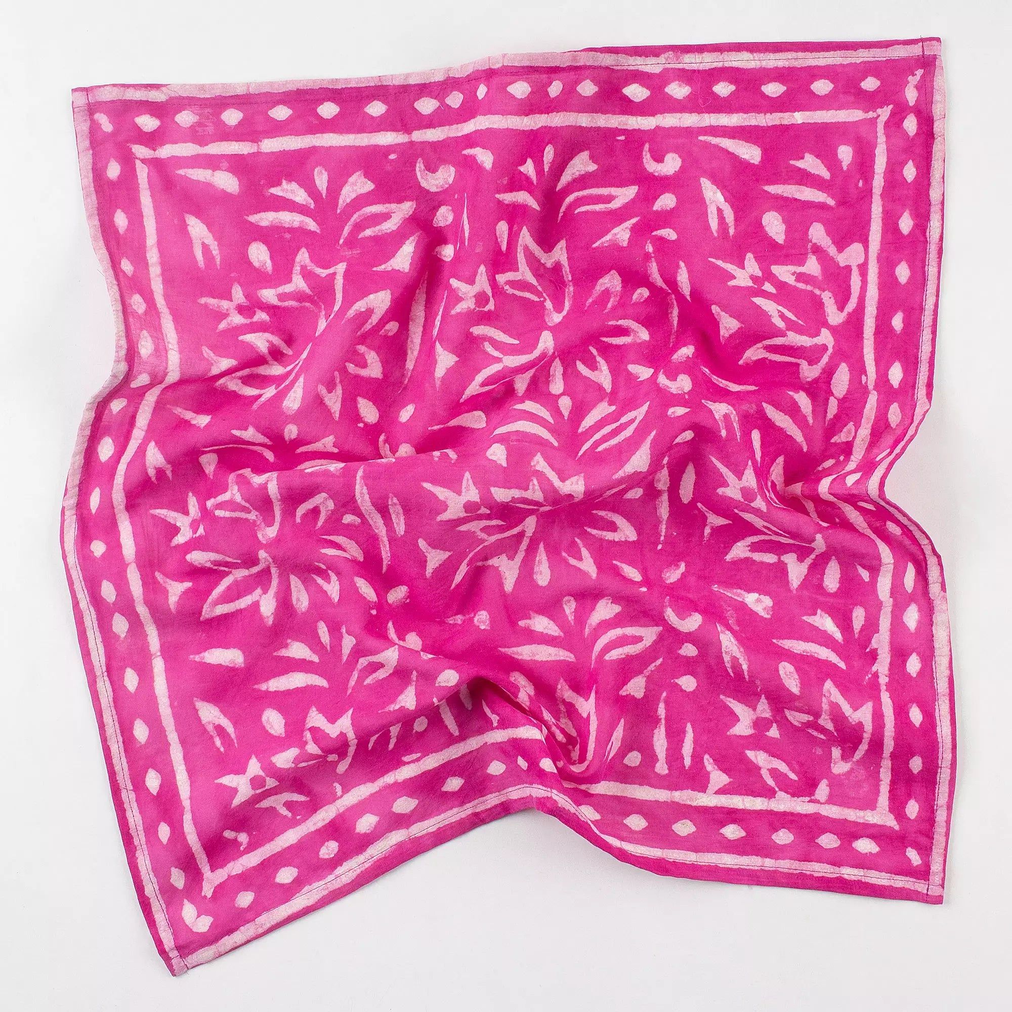Handmade Pink Cotton Bandana for Men And Women's 623